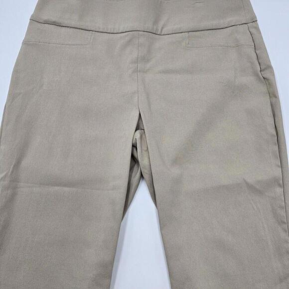 NWT St Johns Bay Womens Mid Rise  Capri Pants Tan Straight Size 12 (76-2) - Picture 5 of 11